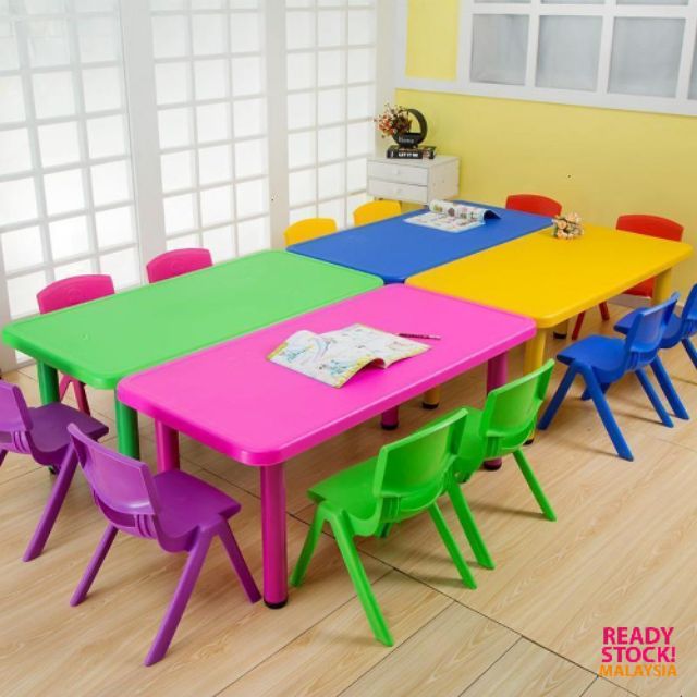 High Quality Kindergarten Table kids table with adjustable 