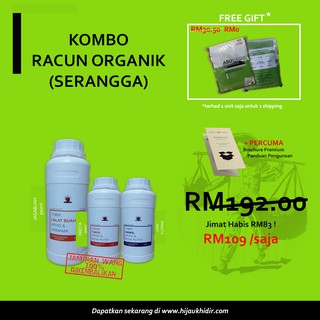 11 11 Kombo Racun Organik Serangga 3 Raja Shopee Malaysia