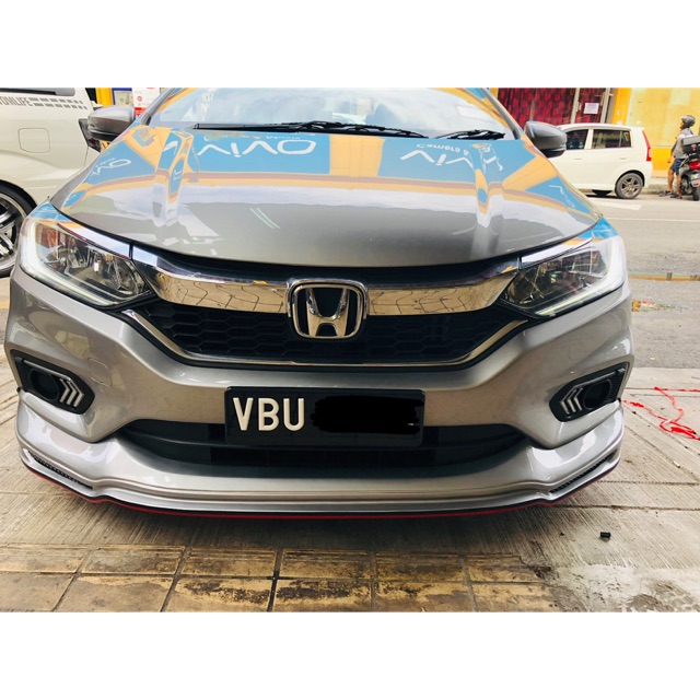 Honda City Gm6 17 18 19 Mugen Rr Body Kit Bodykit Front Side Rear Skirt Led Lip Shopee Malaysia