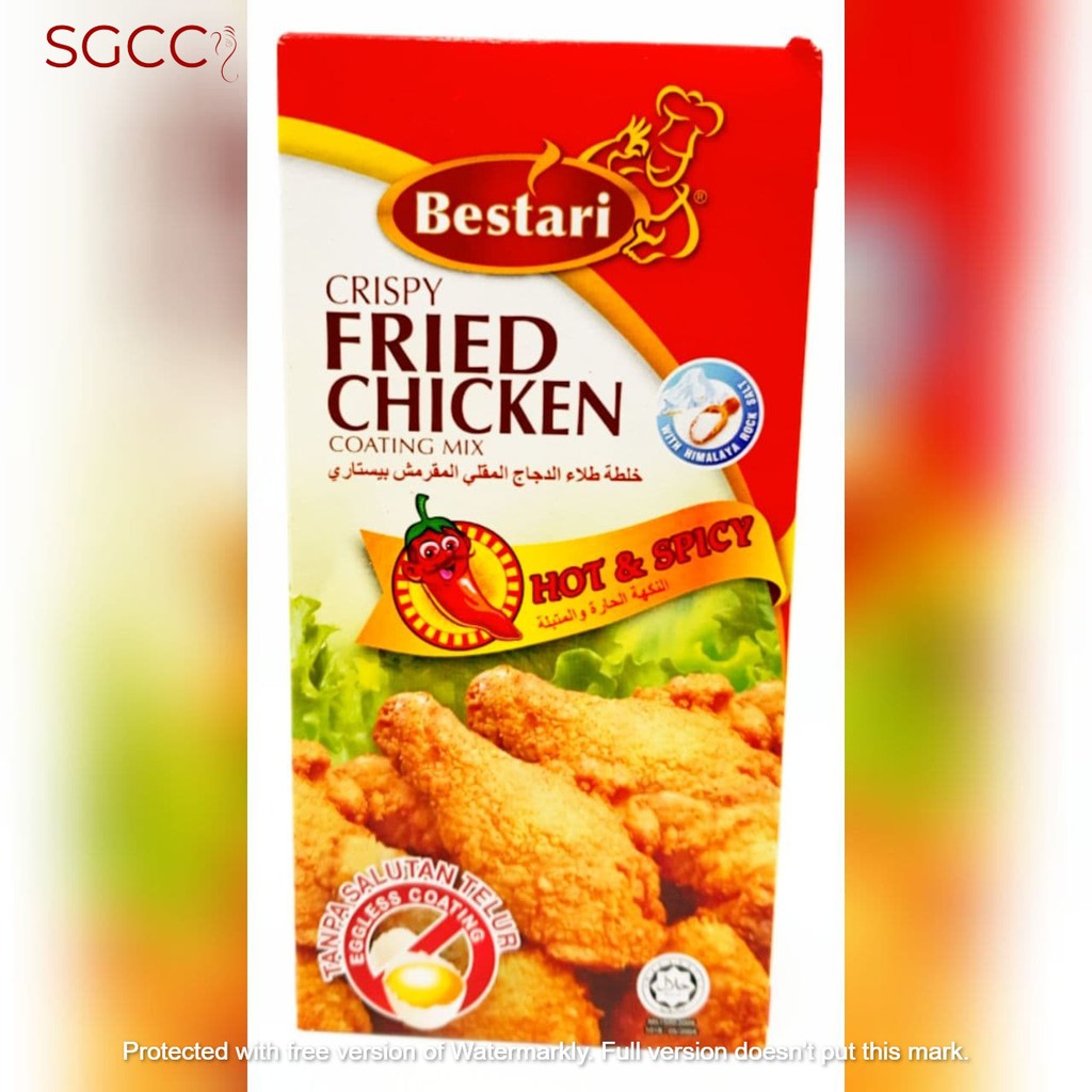 BESTARI HOT & SPICY CRISPY FRIED CHICKEN COATING MIX (150 G) Shopee