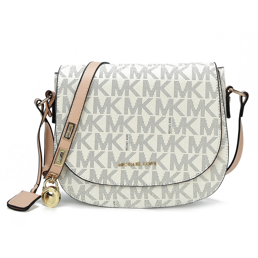 mk white handbag