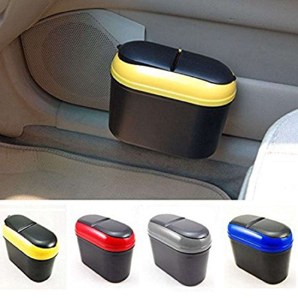 Universal Car Trash Can Garbage Holder Rubbish Dust Dustbin Storage Box
