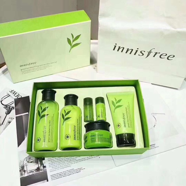 Innisfree Green Tea Balancing Skincare Set Shopee Malaysia