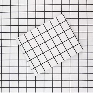 菁致影楼】Modern simplicity Black and white check thick tablecloth 