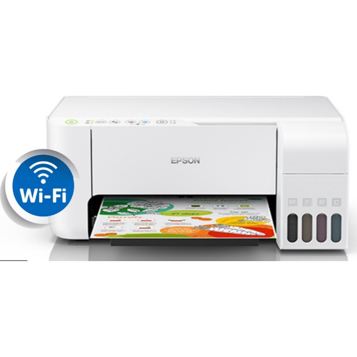 Epson Ecotank L3156 White Wireless All In One Ink Tank Printer Shopee Malaysia 3747