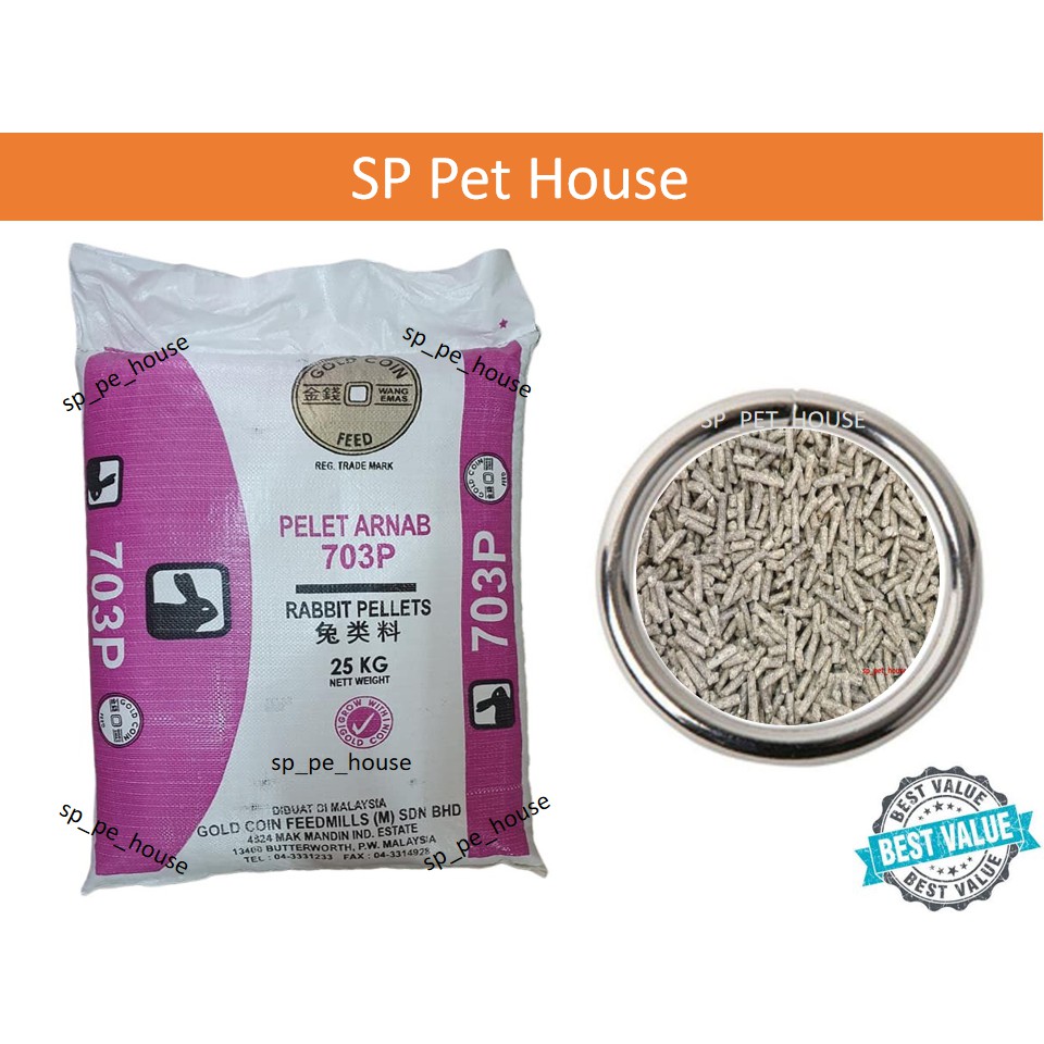 Buy Repack 1kg Gold Coin Premium Rabbit Food Pellet Makanan Penggemuk Arnab 703p Seetracker Malaysia