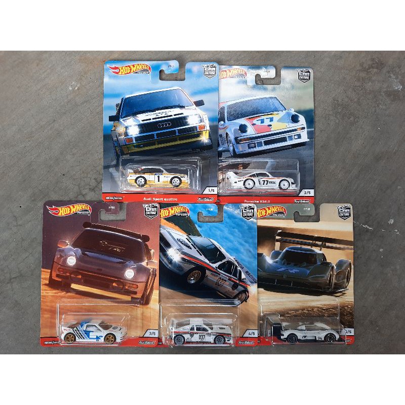 Hot Wheels Thrill Climbers Set R Ford / VW / Lancia / Audi / Porsche ...