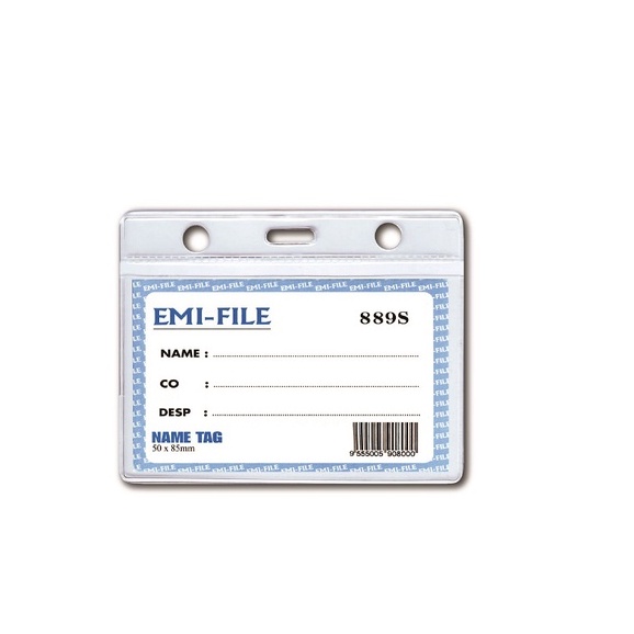 PVC Name Tag 889 100pcs Work Badge ID Card Holder Shopee Malaysia