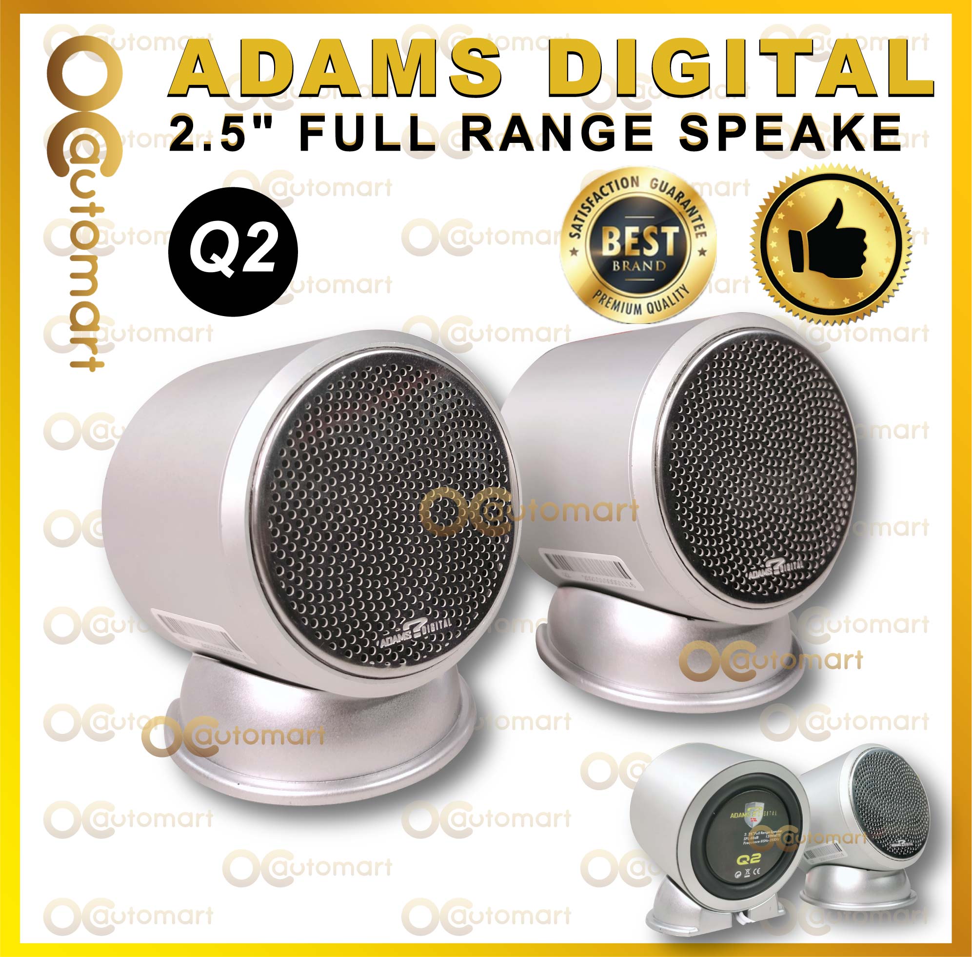 Adams Digital Q2 2.25" Full Range Speaker (RMS 60watts/120watts)
