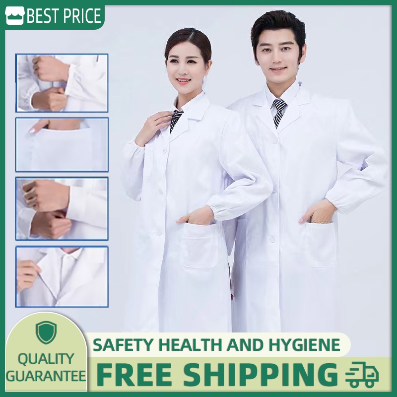 Lab Coat Doctor Coat White Coat laboratory gown lab gown Student work
