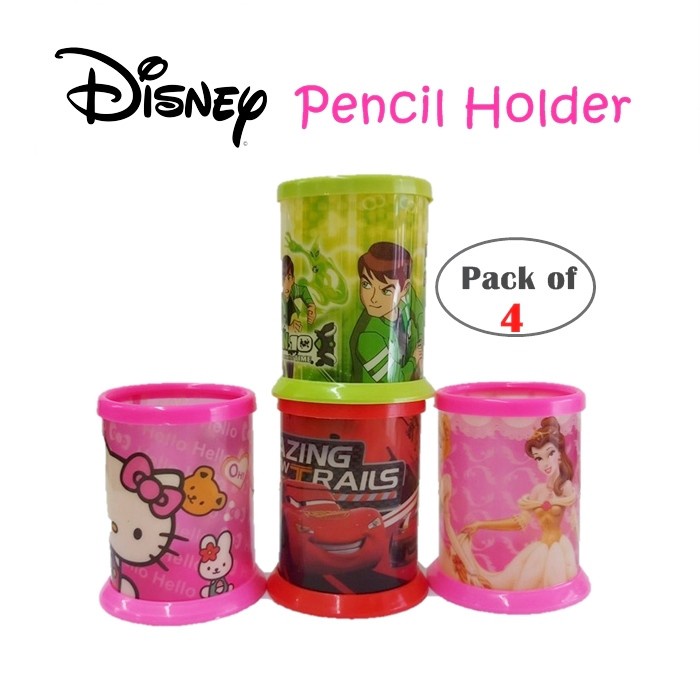 Disney Pencil Holder Pencil Holder Pencil Oganizer (Pack Of 4pcs