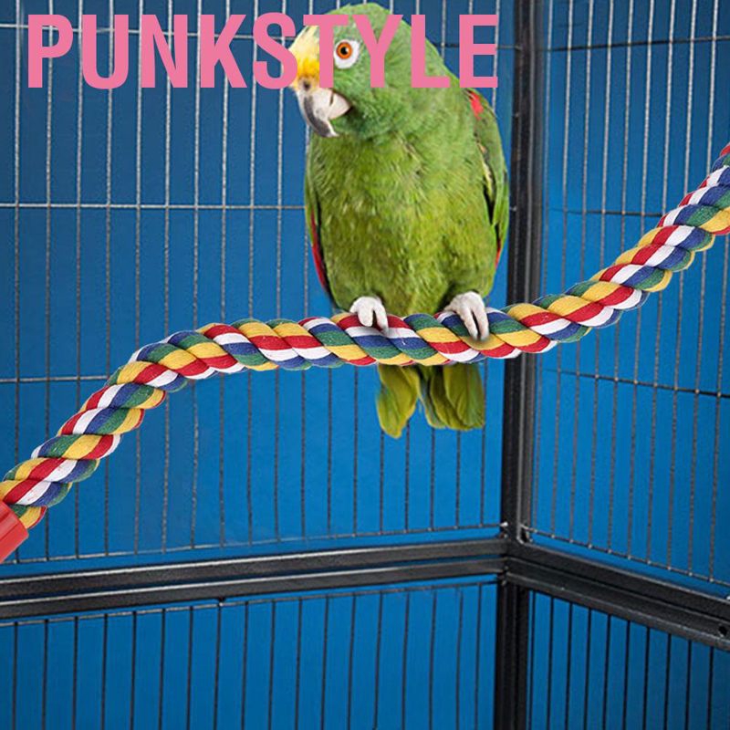 Punkstyle Bird Perch Spiral Cotton Rope Chewing Parrot Climbing Standing  Toy S/M/L | Shopee Malaysia