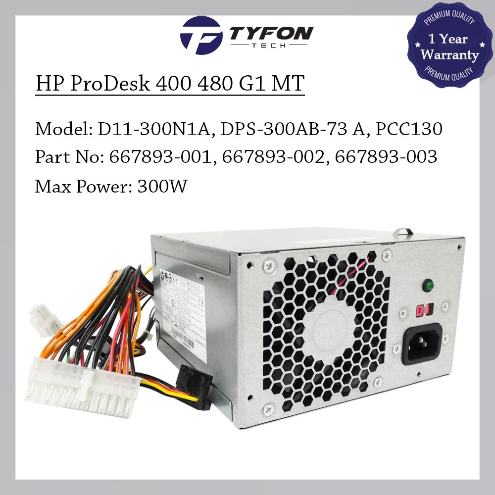 HP ProDesk 400 480 G1 G2 G3 Pro 3330 3500 Pavilion P6 Series MT Power