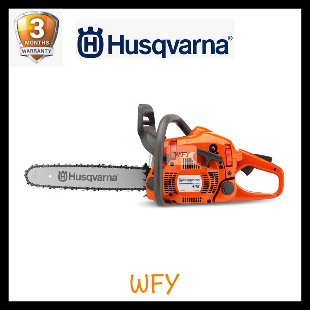 Husqvarna Chainsaw 445 II 18" Guide Bar & Chain [45.7cc] *With Free Gift*