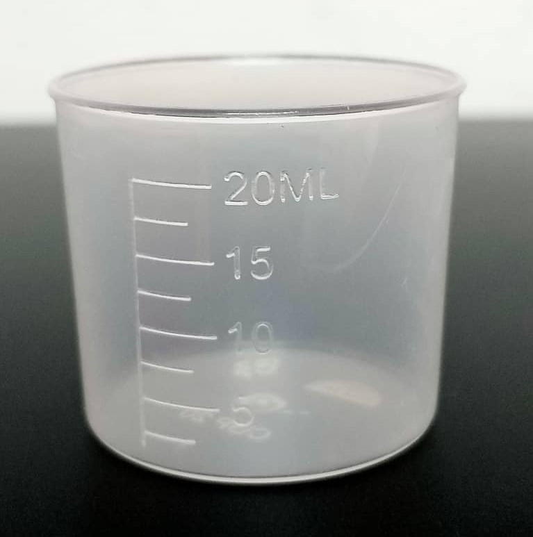Pherotools 20ml Plastic Measuring Cup with Scale Penyukat Baja Cecair ...