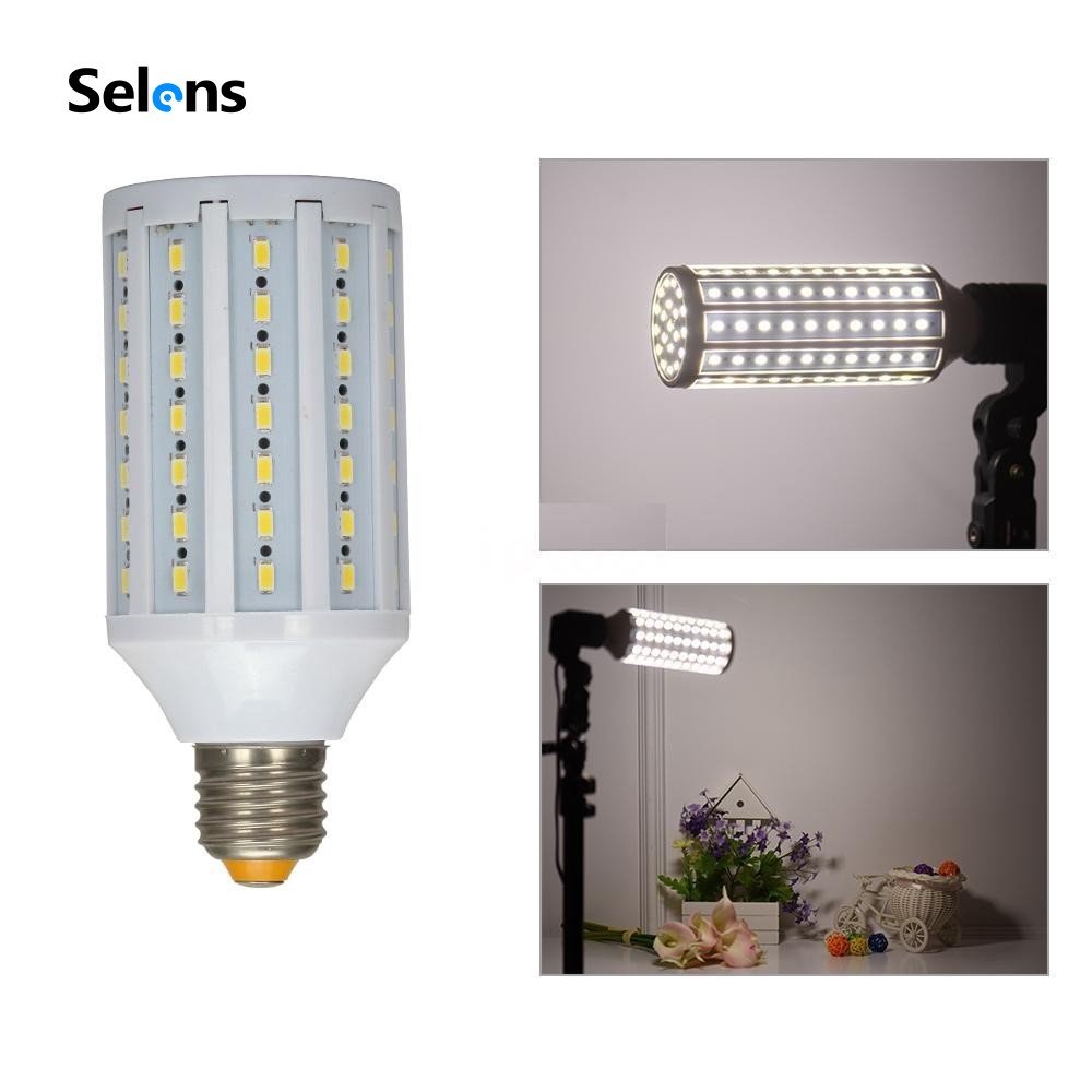 5500K Video Continuous Bulb E27 LED Light 220V 20W Ultra Bright Corn Photo Lamp 