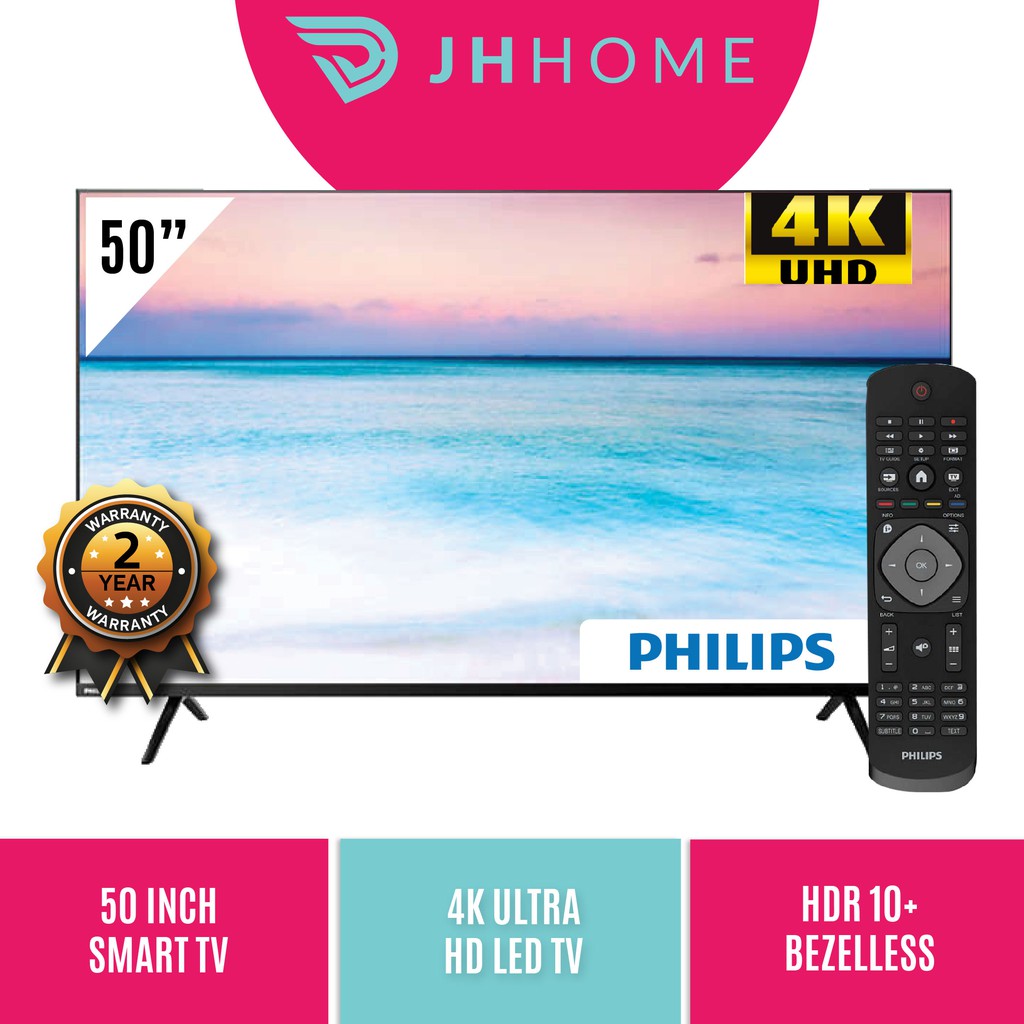 Philips 4k Uhd Hdr Smart Tv 50 50put6004 Shopee Malaysia