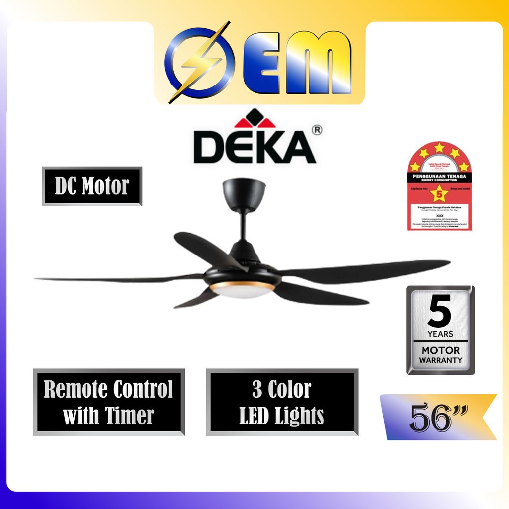 56 INCH DEKA DC Inverter Ceiling Fan Kipas Siling Full Remote