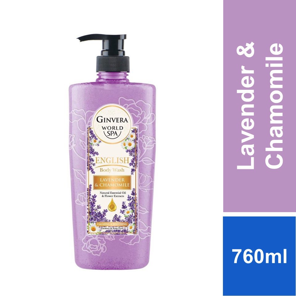 Ginvera World Spa Body Wash Lavendar & Chamomile 760ML Shopee Malaysia
