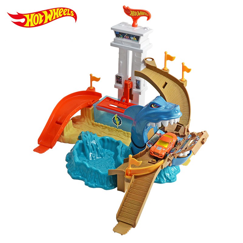 hot wheels color shifters sharkport showdown trackset