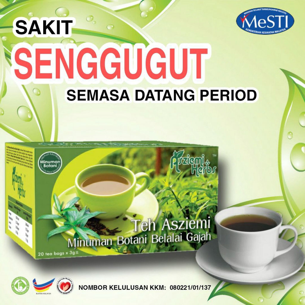 Buy Period Tak Stabil Senggugut Cyst Fibroid Dan Keputihan Teh Belalai Gajah Asziemi Herbs Seetracker Malaysia