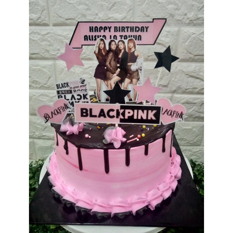 Black Pink topper Cake New design | Shopee Malaysia