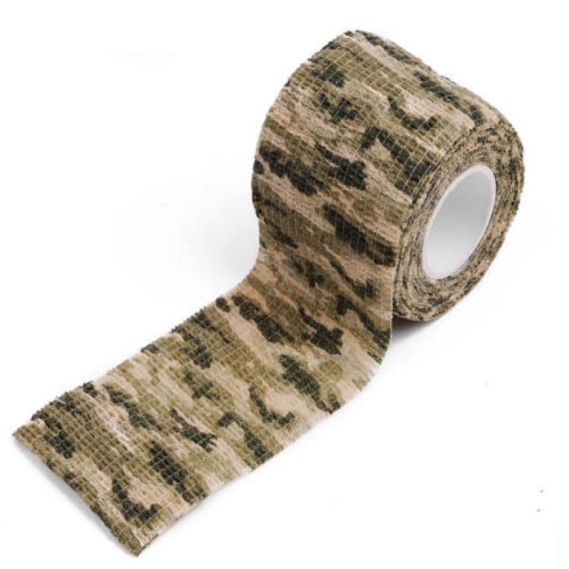 Outdoor Camouflage Bandage Waterproof Camo CS Camping Stealth Decor Tape 5*4.5m 