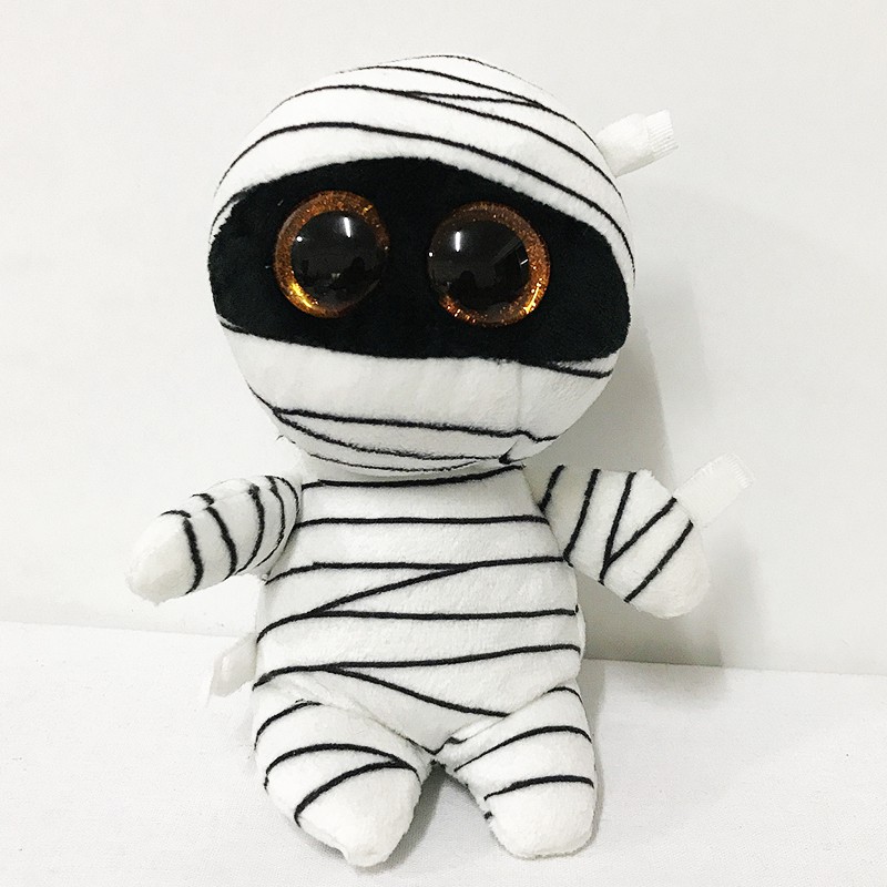 TY Beanie Boo's Big Glitter Eyes Halloween Mummy 6