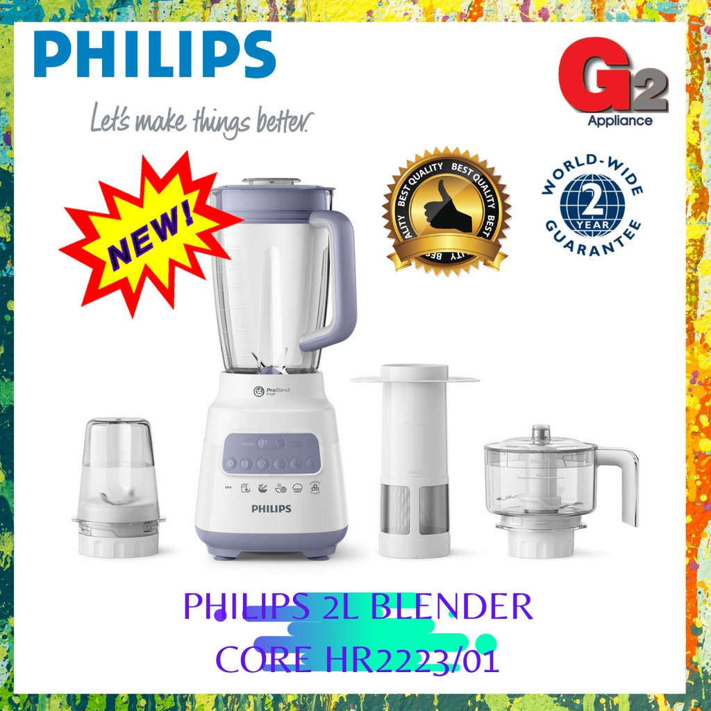 Philips Blender Hr 2223 01 With Chopper Philips Malaysia Shopee Malaysia