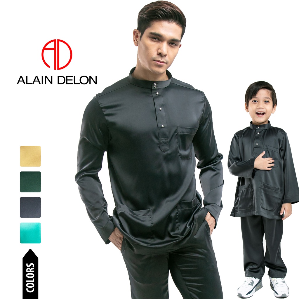 Pakaian melayu Alain Delon Slim Fit Baju Melayu Ayah Anak Sedondon set ...