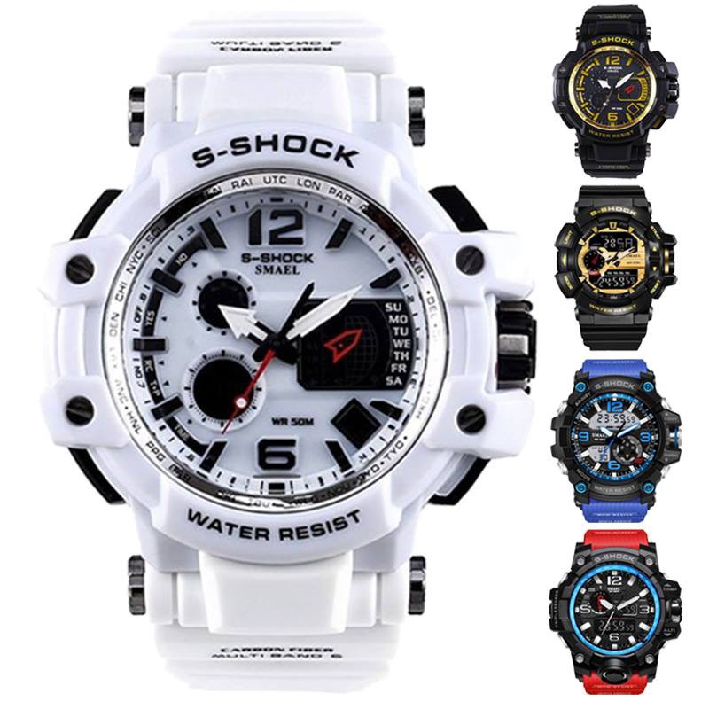 resist shock sport watch dual time