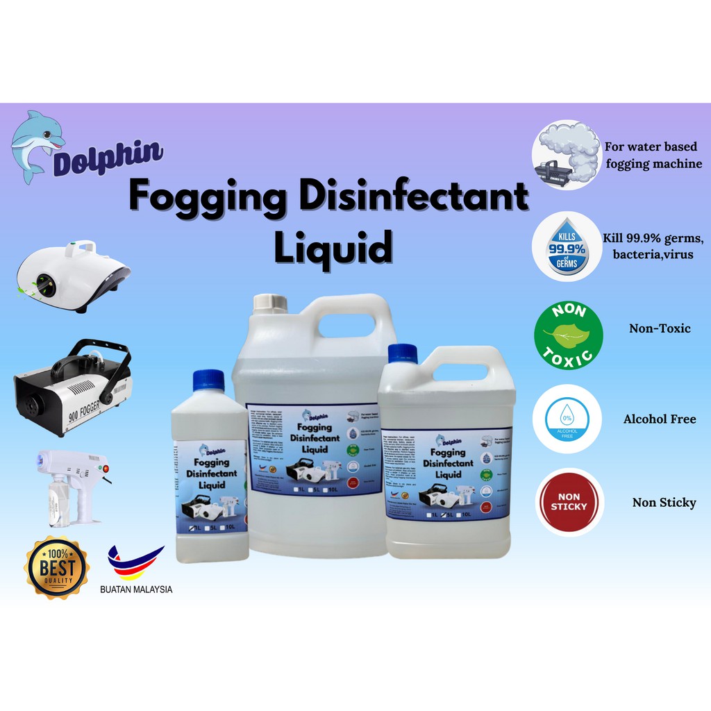 Machine Fogging Sanitizer Disinfectant Fogging Liquid 10L / 非酒精消毒雾化液