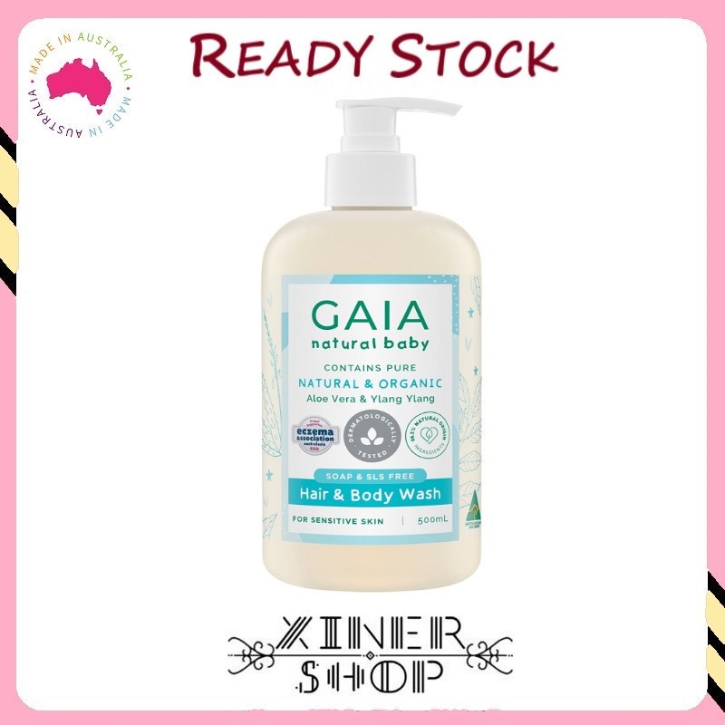 [Ready Stock] GAIA Natural Baby Hair & Body Wash ( 500ml )(Made in