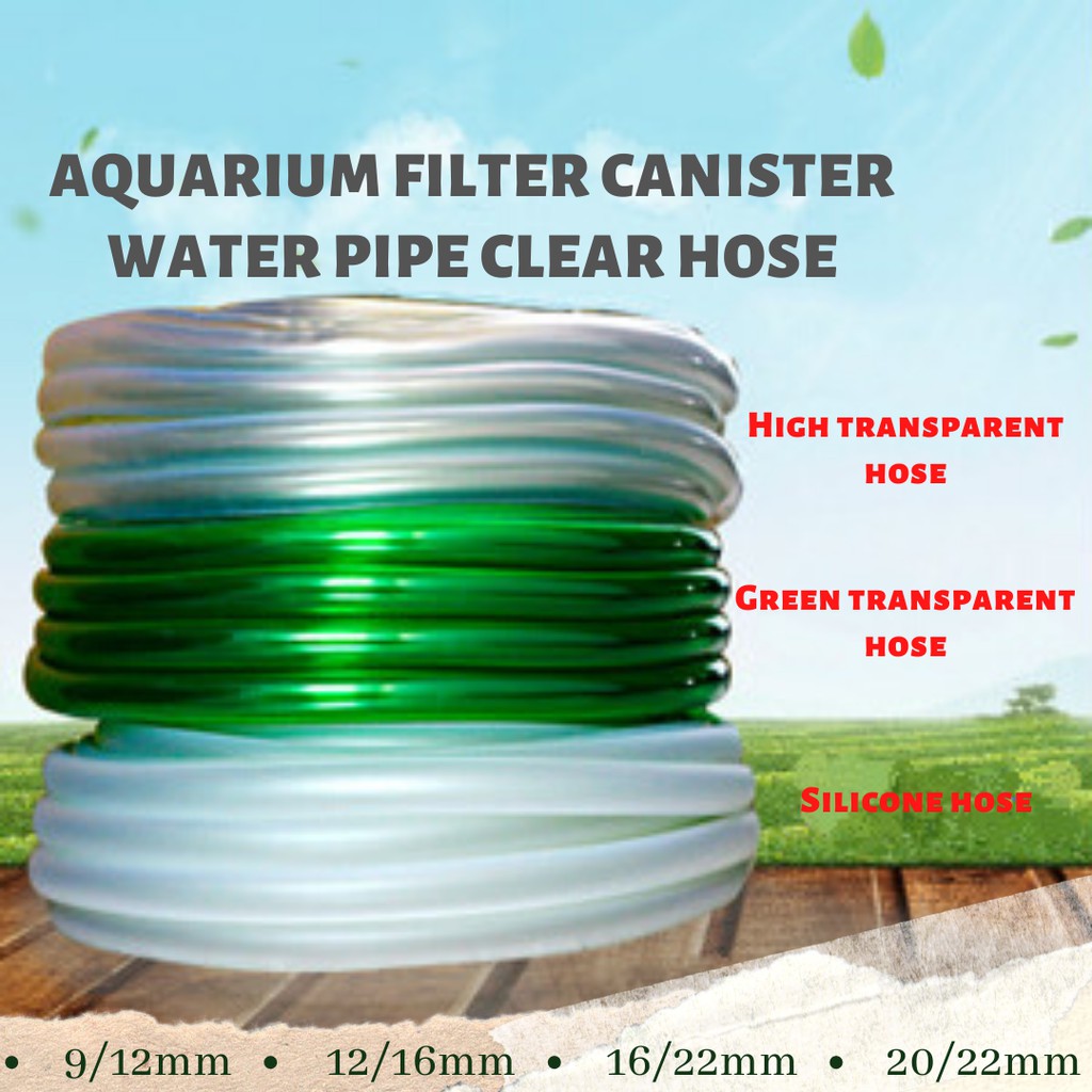 Aquarium Filter Canister Water Pipe Clear Hose 9/12mm/ 12/16mm ...