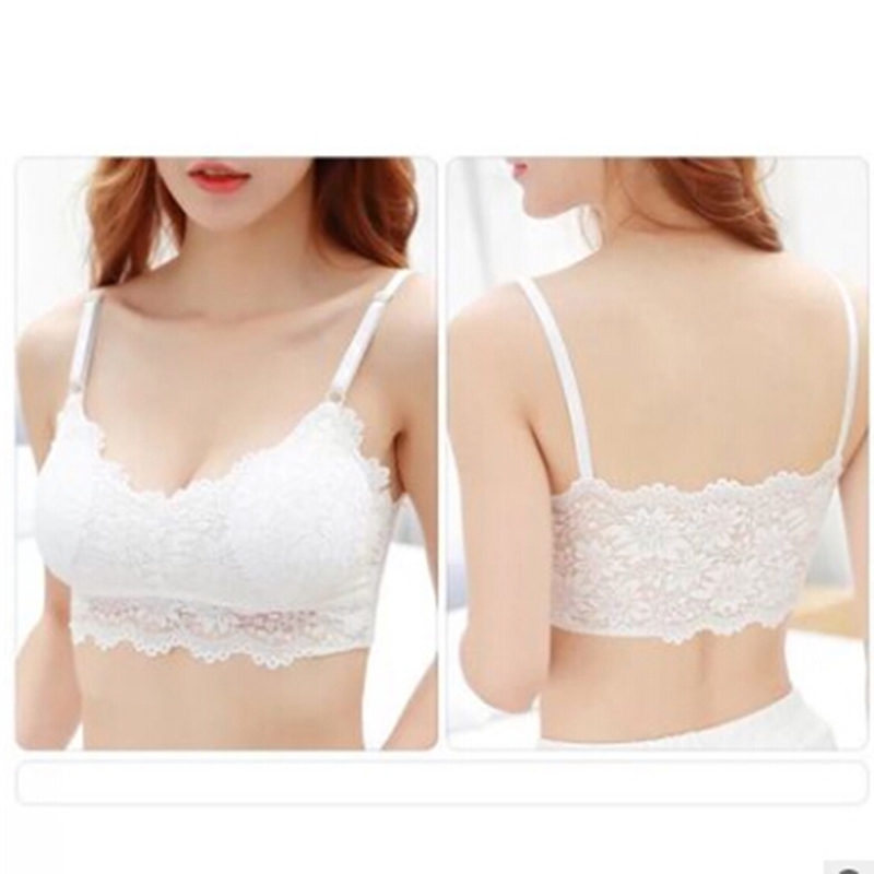 lace crop top bra