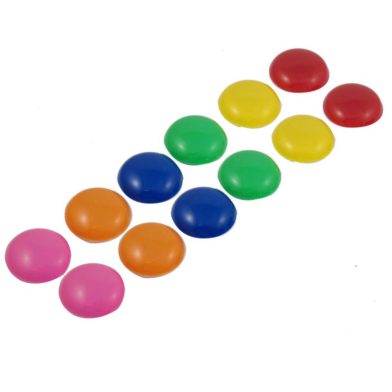 12 Pcs Multicolor 30 Mm Dia Round Fridge Magnets Paper Holder Set Shopee Malaysia