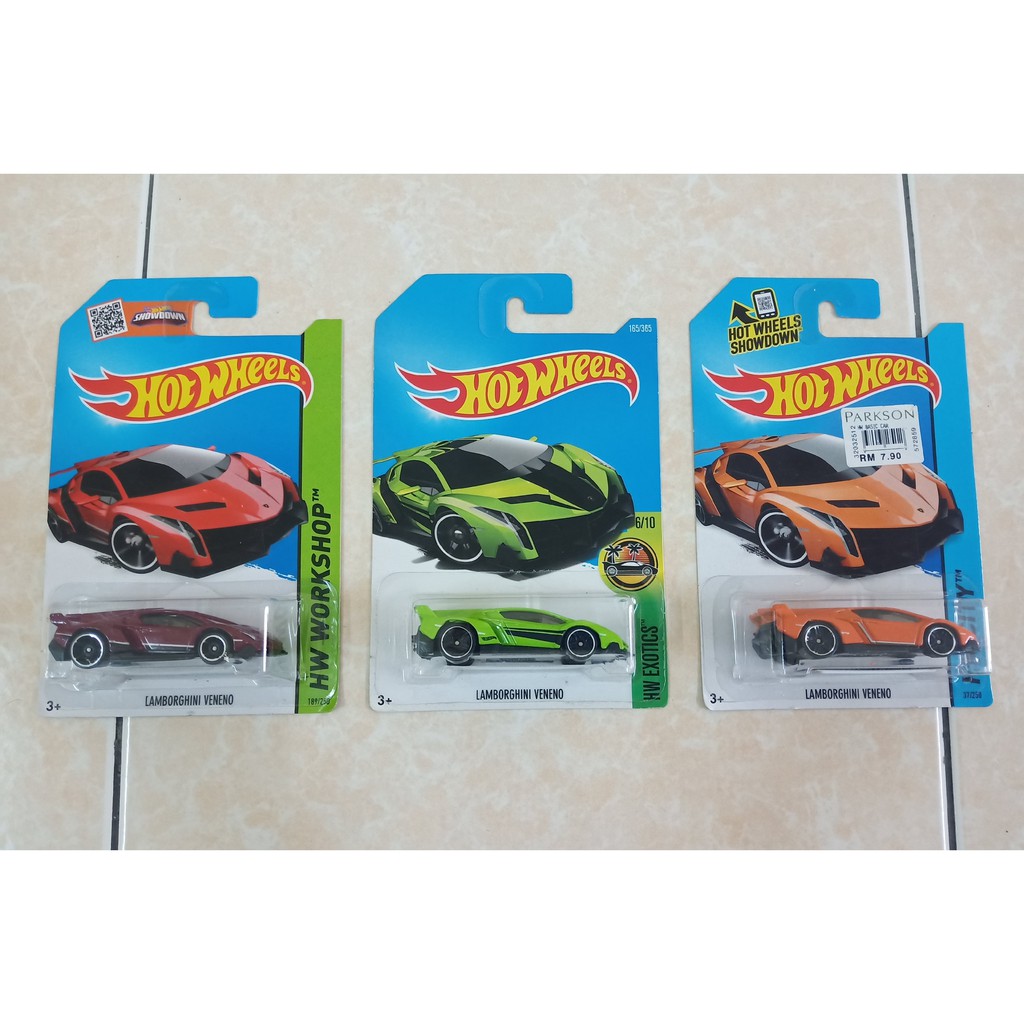 HotWheels Lamborghini Veneno (Mainline Card) - diecast -hobby toys -car -  collector | Shopee Malaysia