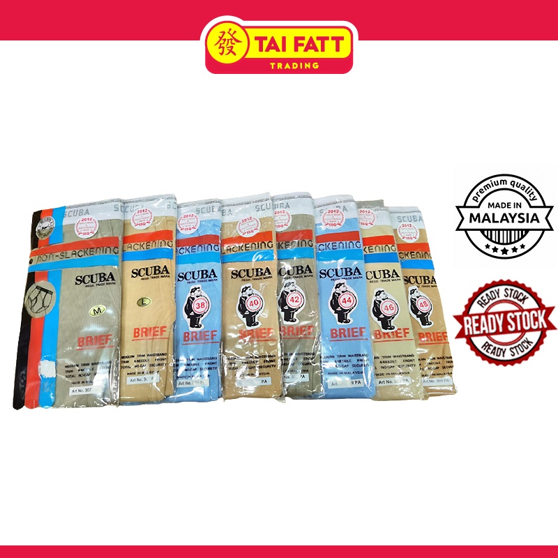 Tai Fatt Scuba Men's Underwear 100Cotton Seluar Dalam Shopee Malaysia