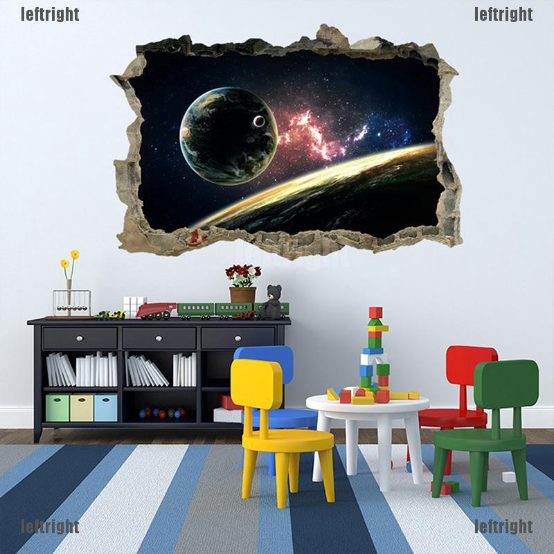 Home Solar System Outer Space Themed 3d Universe Galaxy Wall