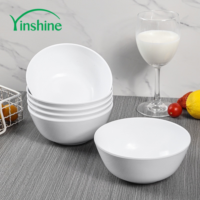 Yinshine Melamine Bowl set 6" Big Plastic Bowls Soup Salad 6pcs