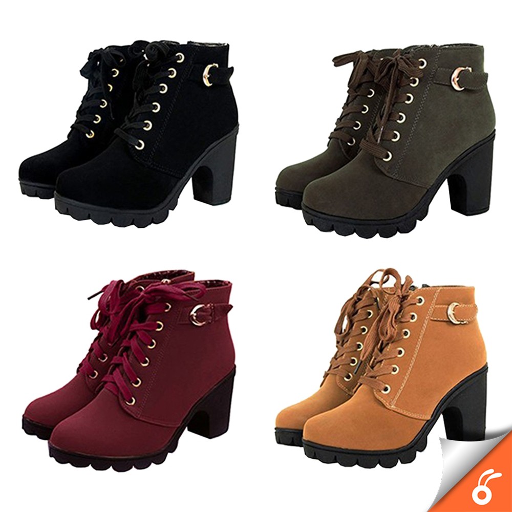 high heel steel toe boots