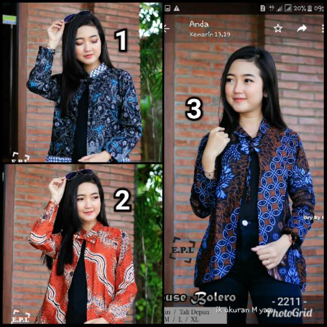 Top Batik Blazer Motif Phoenix Uniform Batik Clothes Batik Women Shopee Malaysia