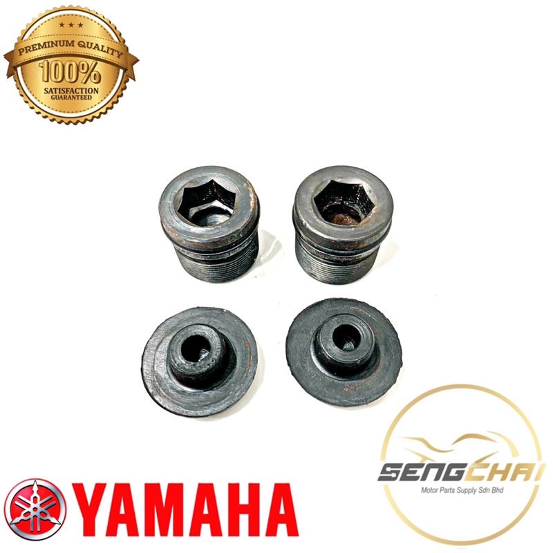 RXZ FRONT FORK NUT BOLT FORK BOLT STANDARD WITH TUBE RUBBER ALLEN KEY FORK NUT BOLT FORK BOLT
