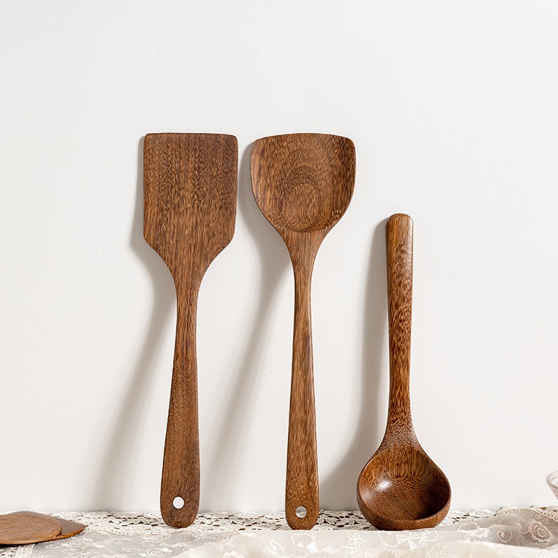 Wenge Wood Cooking Spatulas Spatula Kayu Memasak Shopee Malaysia