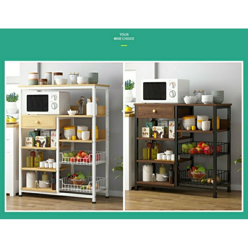 Kabinet Dapur Rak Dapur Rak Microwave Rak Pinggan Mangkuk Shopee Malaysia