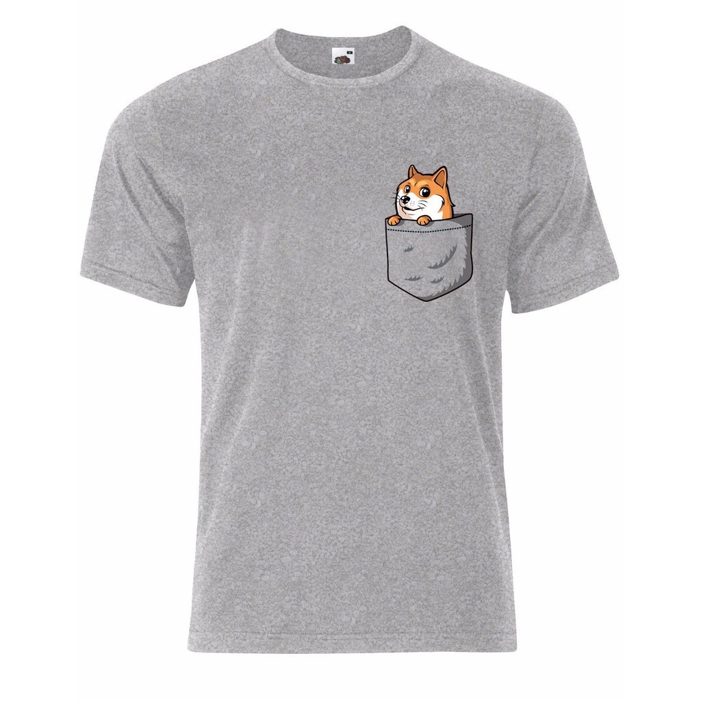 puppy in pocket t shirt