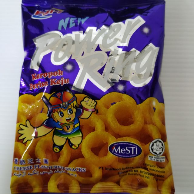 20pcs x 7gm Power Ring Cheese Flavored Snack Malaysian