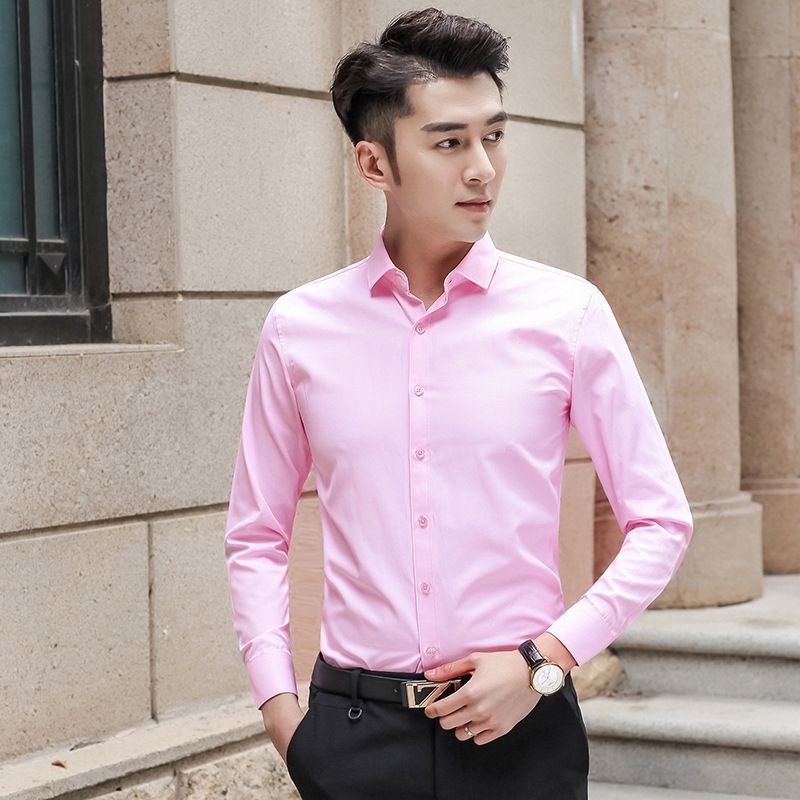 【READY STOCK AT MALAYSIA】Men Formal Button Smart Casual Plus Size Long Sleeve Slim Fit Kemeja Suit Shirt