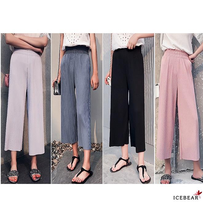 ladies casual cropped trousers