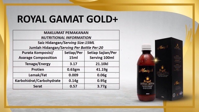 MASYRIK ROYAL GAMAT GOLD PLUS NEW PACKAGING  Shopee Malaysia